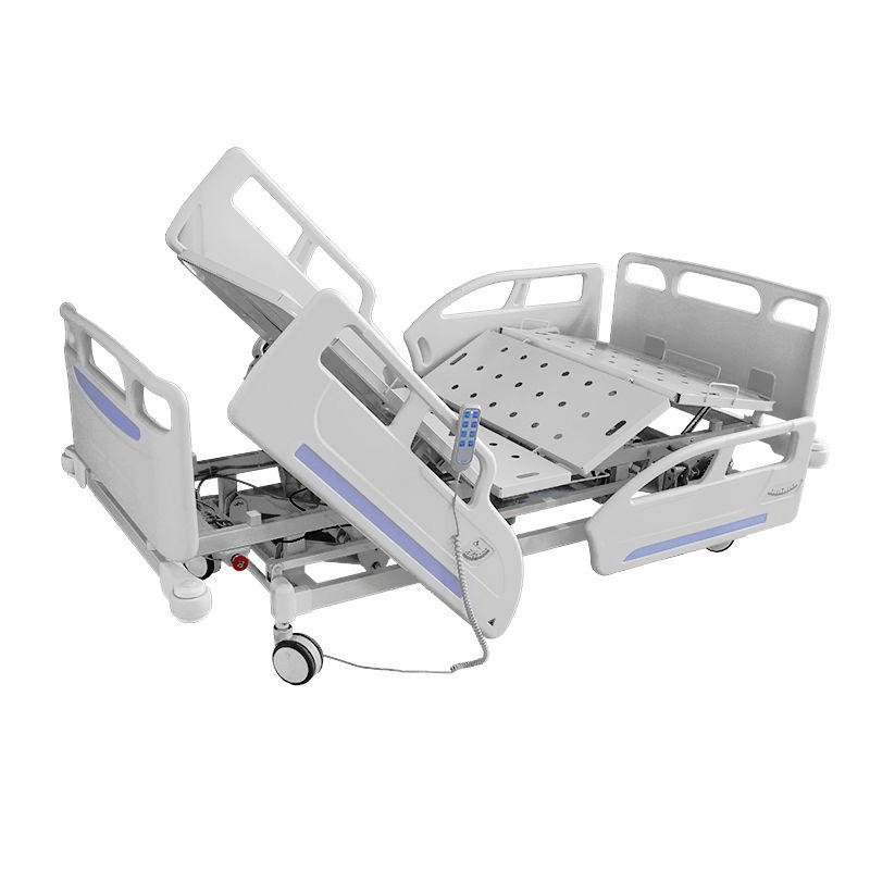 3 fuction on backrest, knee, and height adjustable electric hospital bed